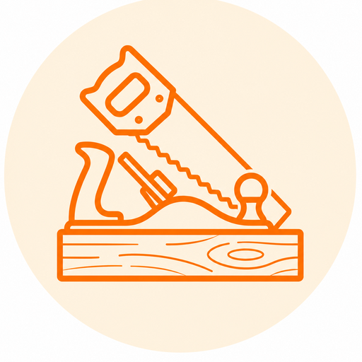 Wood carpentry icon