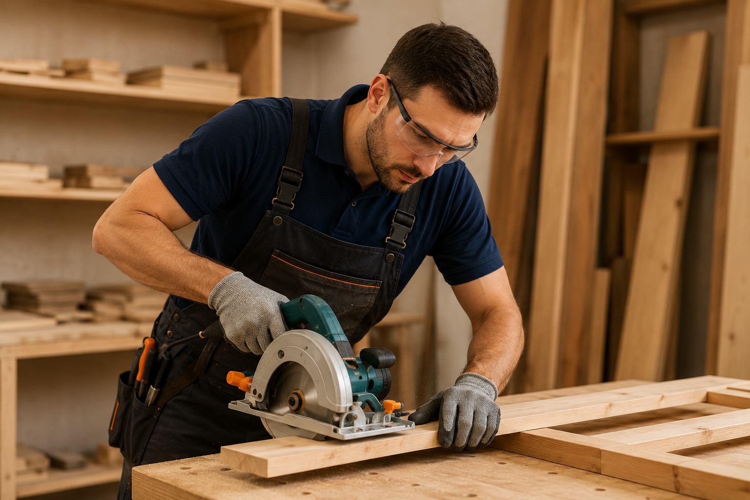 Professional carpentry technician